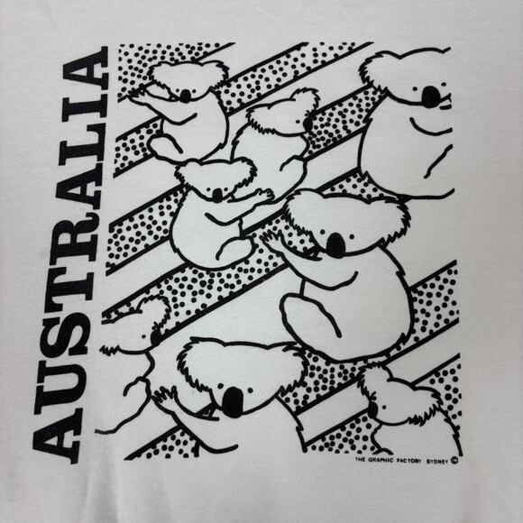 Vintage Australia Koala Bear Crew Sweatshirt Men's XL Animal Indie - Picture 3 of 11